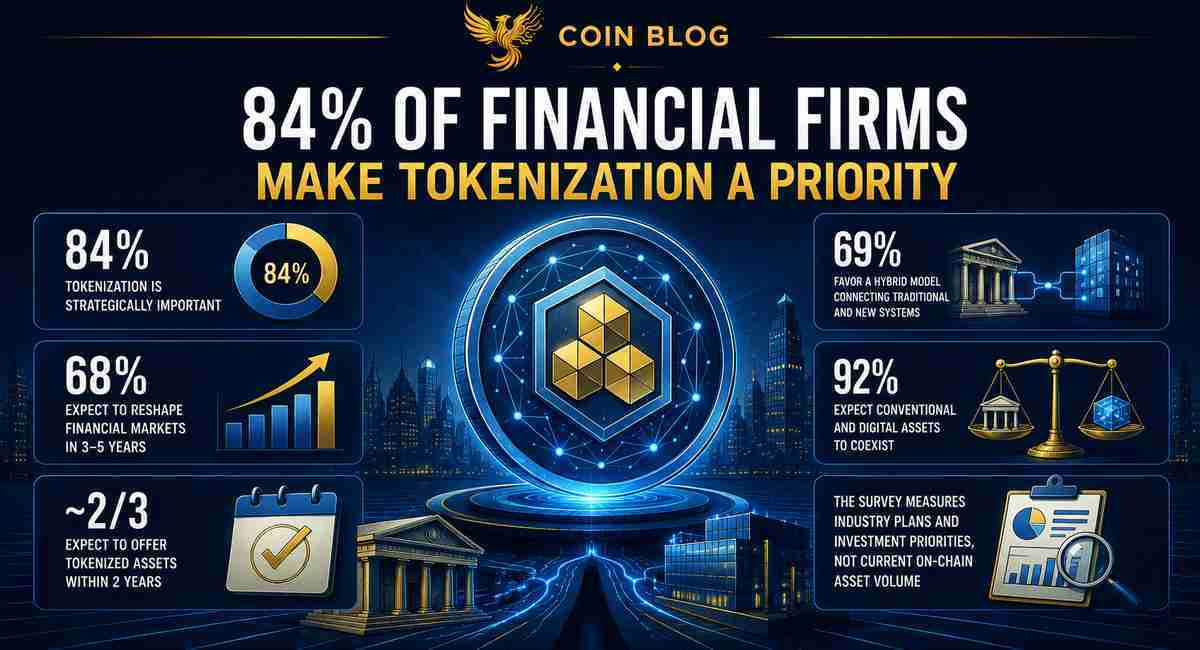 84% финансовых компаний сделали tokenization стратегическим приоритетом