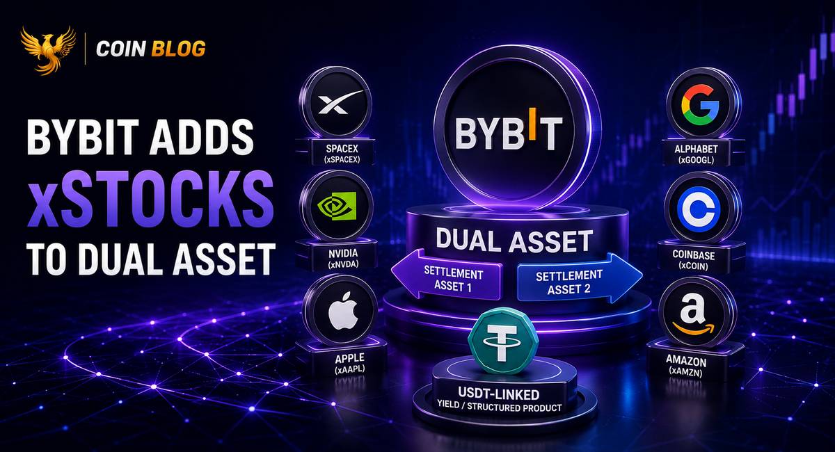Bybit добавила токенизированные акции в Dual Asset