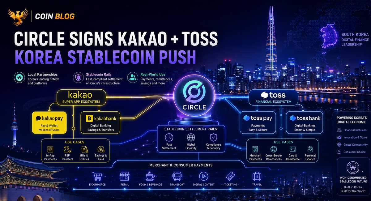 Circle заключила соглашения с Kakao и Toss в Южной Корее