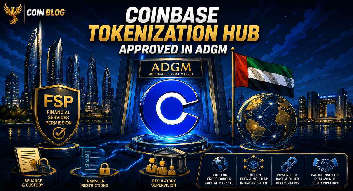 Coinbase разместила международный tokenization hub в Абу-Даби