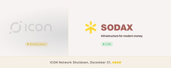 The End of an Era: ICON Network Confirms Shutdown Plan and Final SODA Migration Schedule
