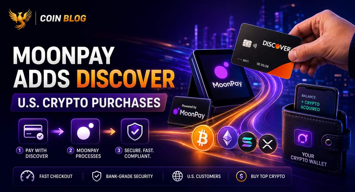 MoonPay добавила карты Discover для покупки криптовалюты в США