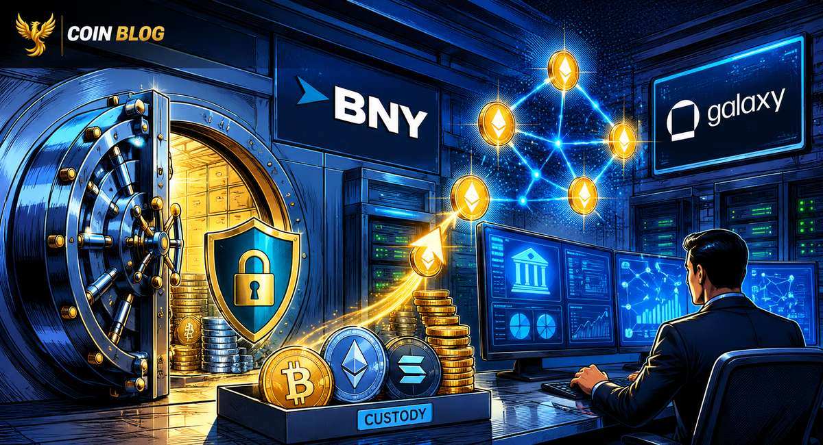BNY и Galaxy прячут стейкинг внутрь обычной банковской опеки