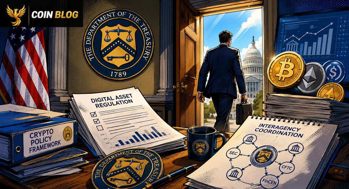 Из Treasury ушёл человек, который переводил криптополитику в рабочие документы